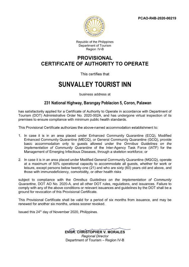 Inn Sunvalley Tourist